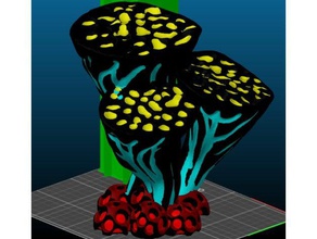 alien plant 3 multicolor creatures 3d print model - Mito3D