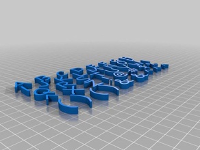 mektup kartı numaralarım noktalama ofis alfabe kübik organizasyon kelimeler 3d print model - Mito3D