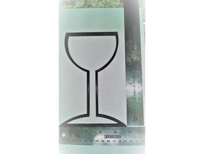 bicchiere di vino cokie cutter cucina pranzo 3d print model - Mito3D