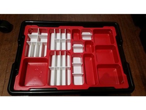 parametric lego sorting top tray 45499 dividers organization mindstorms openscad organizer small parts storage 3d print model - Mito3D