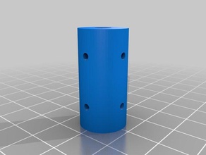 simple shaft coupler 5-5 parts customized 3d print model - Mito3D