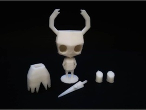 hollow knight lowpoly video games crashdebug hallownest low poly team cherry 3d print model - Mito3D