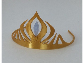 ice cold tiara costume crown princess wizard 3d print model - Mito3D