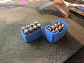 9mm scatola di munizioni 8 turni 2x4 sport all'aperto 3d print model - Mito3D