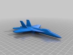 remix f-18 savaş uçağı araç f18 3d print model - Mito3D