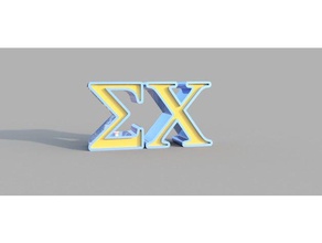 greek letters sigma chi other fraternity 3d print model - Mito3D