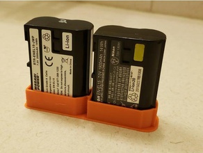 nikon en-el15 side-by-side de doble tapa la batería cámara 3d print model - Mito3D