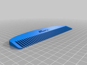 my customized comb marie bathroom 3d print model - Mito3D