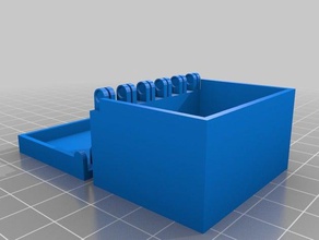larger box containers snapfit 3d print model - Mito3D