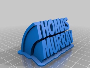 thomas murray de la oficina personalizado 3d print model - Mito3D