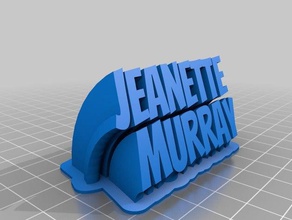 jeanette office personalizzato 3d print model - Mito3D