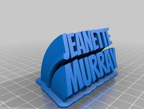 jeanette1 office personalizzato 3d print model - Mito3D
