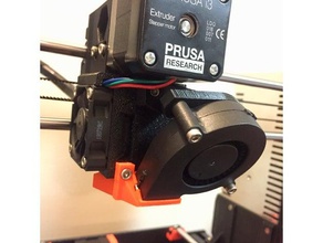 prusa mk3 Düse Lüfter Halter r3 revision 3d Drucker - Zubehör 3dprinter 3dprinting fan mount kit i3 3d print model - Mito3D