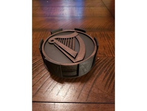 guinness coasters caddy kitchen dining beer drink coaster 3d print model - Mito3D