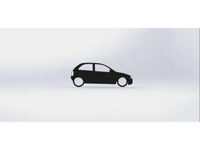 corsa llavero de la automoción coche chevrolet chevy opel popular 3d print model - Mito3D