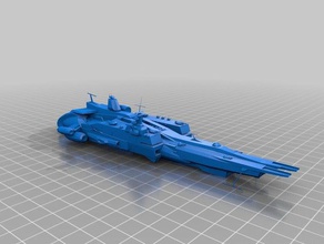 sms novastar battlecruser modelos battleship frota nave espacial 3d print model - Mito3D