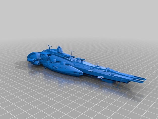 sms novastar battleship models fleet spaceship 3D print model - Mito3D