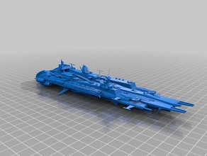 sms novastar dreadknot modelos el buque de guerra la flota nave espacial starship 3d print model - Mito3D