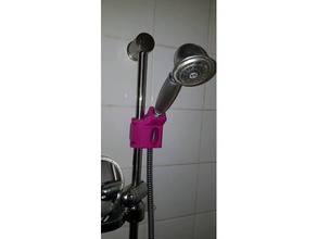 mounting bracket retractable shower head bathroom 3d print model - Mito3D