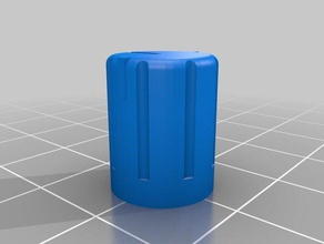 my customized potentiometer knob rounded electronics 3d print model - Mito3D