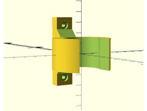 vac boru dirseği organizasyon monte edin elektrikli süpürge vakum 3d print model - Mito3D