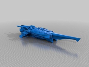 sms wrathe lutador modelos navios de guerra frota nave espacial 3d print model - Mito3D