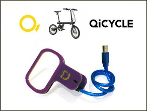 xiaomi qicycle clamp tools bici bicicletta bicycle bluetooth caliper clip clips ef1 hybrid miguelbi mijia qicyle molletta bucato pinza themiguelbi traduction tradurre traduzione translate bike 3d print model - Mito3D