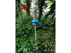 xxl bird food column outdoor garden feeder 3d print model - Mito3D
