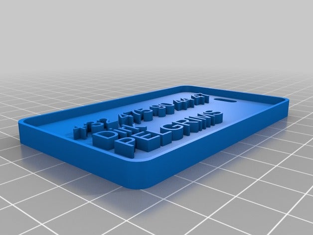 dp 3 maßgeschneiderte Gepäck-label andere 3D print model - Mito3D