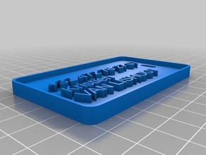dp 4 customized luggage label other 3d print model - Mito3D