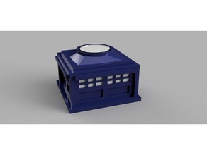 police box tealight holderdecoration british candle holder doctor great britain household phone tardis telephone united kingdom 3d print model - Mito3D