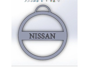 porte clef nissan 3d de l'impression voiture qashqai x-trail 3d print model - Mito3D