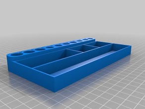 caja manualidades strumento i titolari scatole 3d print model - Mito3D