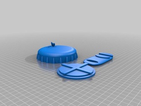 bottle cap-bank - Spielzeug Spiele Münze Geld 3d print model - Mito3D