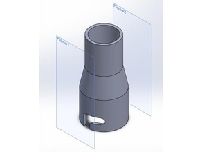 bosch se deslizan sierra de inglete adaptador vacío diy 3d print model - Mito3D