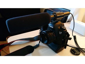 hot shoe shotgun Mikrofon-Halterung Kamera 3d print model - Mito3D