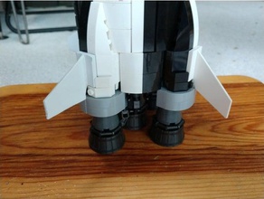 lego Satürn fin oyuncak oyun aksesuarlar apollo ay nasa 3d print model - Mito3D