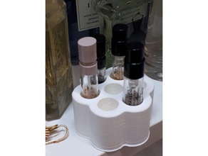 perfume sample holder organization f3d fusion 360 organizer 3d print model - Mito3D