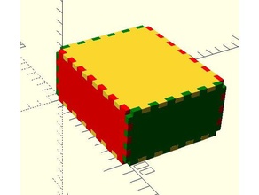 yet another parametric laser cutfinger joint box generator parts case enclosure lasercut 3d print model - Mito3D