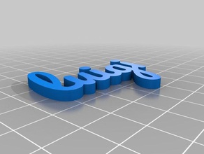 text luigi customized 3d print model - Mito3D