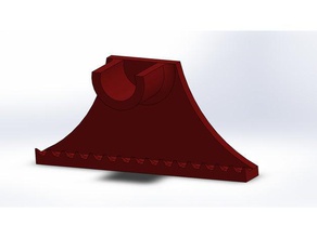 apoyo tringle penderie diámetro 25 de soporte la varilla armario 3d impresión 3d print model - Mito3D