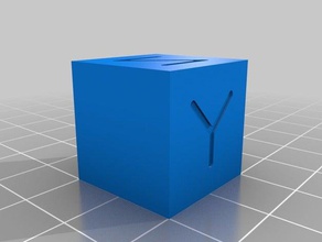 20x20x20mm test cube 3d printing tests calibration 3d print model - Mito3D
