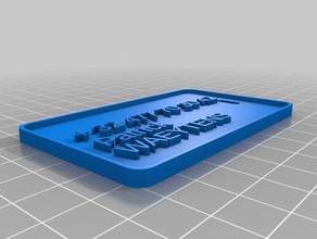 pw luggage label other customized 3d print model - Mito3D