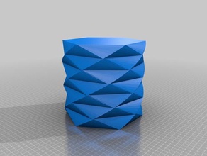 grande twisted poligono vaso sculture personalizzato 3d print model - Mito3D