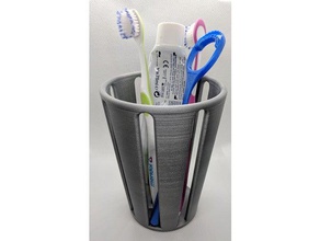 toothbrush holder cup bathroom 3d print model - Mito3D