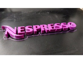nespresso logo other 3d print model - Mito3D