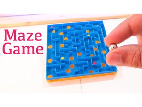 jogo de tabuleiro mármore labirinto brinquedos jogos 3d print model - Mito3D