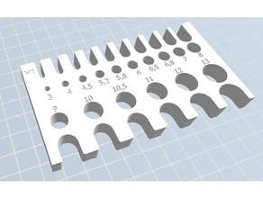 drillmeasurement 3-13mm hand tools mess-Werkzeug 3d print model - Mito3D