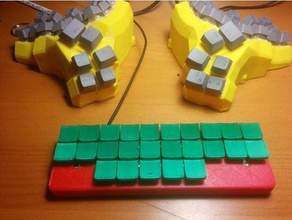 pequeña steno teclado equipo 3d print model - Mito3D