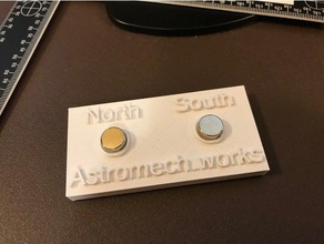 magnet-Polarität tester 10mm 5mm Runde Magnete diy seltene-Erden-magnet 3d print model - Mito3D